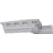 Ekena Millwork 3"H x 3"P x 4 1/4"F x 94 1/2"L, (3" Repeat), Dentil Crown Moulding MLD03X03X04DT - alternate 6